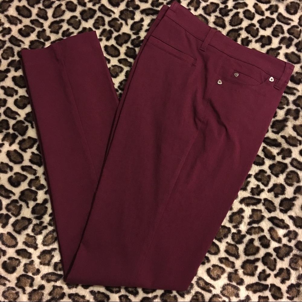 New Directions Pants in burgundy